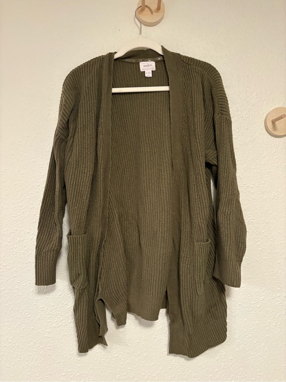 Olive green cardigan